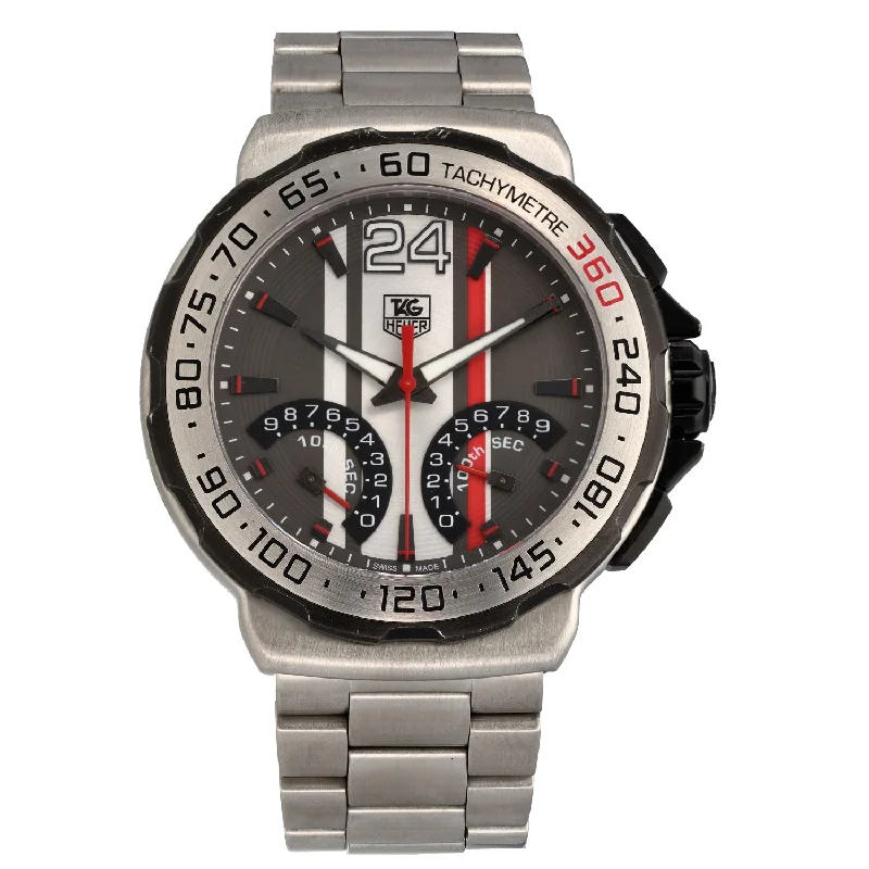 digital watches for men with heart rate, GPS, and sleep tracking -Tag Heuer Formula 1 Calibre S CAH7011 43mm Stainless Steel Watch