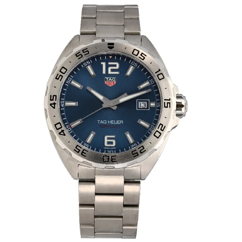 men's watches with traditional analog dials and modern technology -Tag Heuer Formula 1 WAZ1118 41mm Stainless Steel Watch