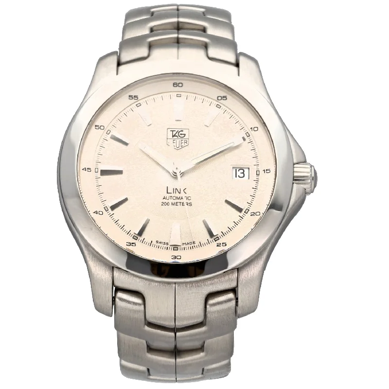 stylish digital watches for women with step and calorie tracking -Tag Heuer Link WJF2111 39mm Stainless Steel Watch