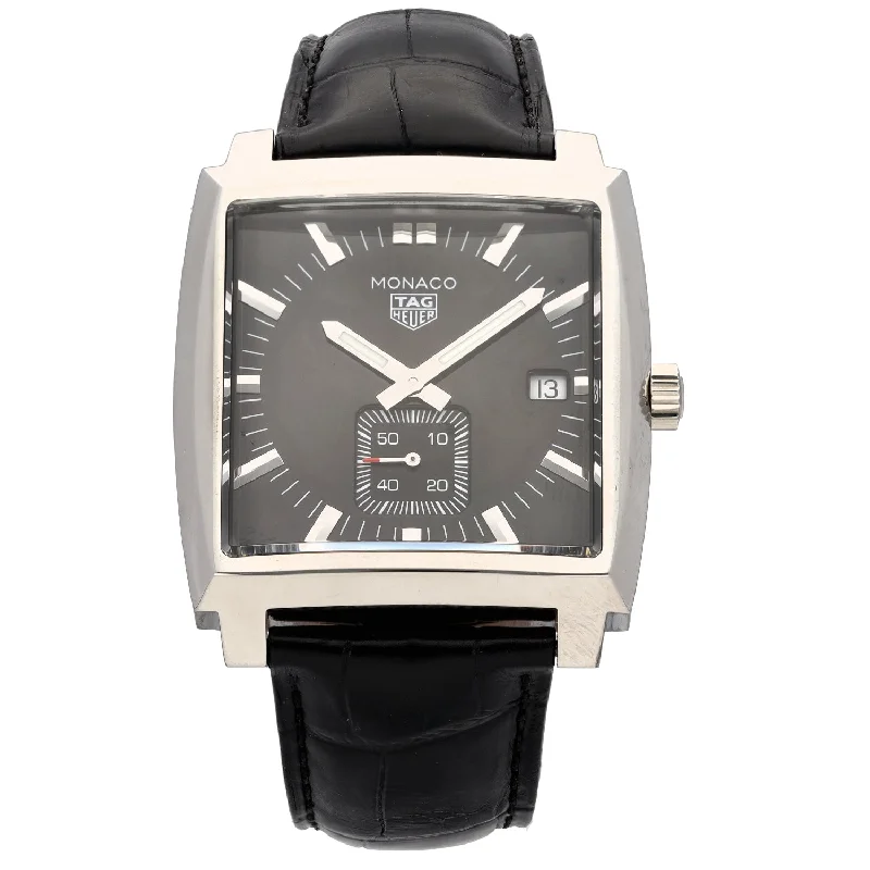 men's watches with sophisticated designs and interchangeable bands -Tag Heuer Monaco WAW131A 37mm Stainless Steel Watch