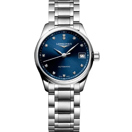 elegant smartwatches for women with wellness and fitness tracking features -Longines Master Collection Sunray Blue Dial Women 25.5mm