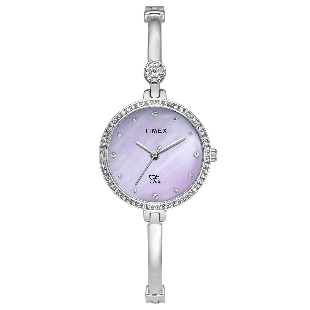 rugged sport watches for men with water resistance and activity tracking -Timex Fria Women Lavender Round Analog Watch - TWEL18400