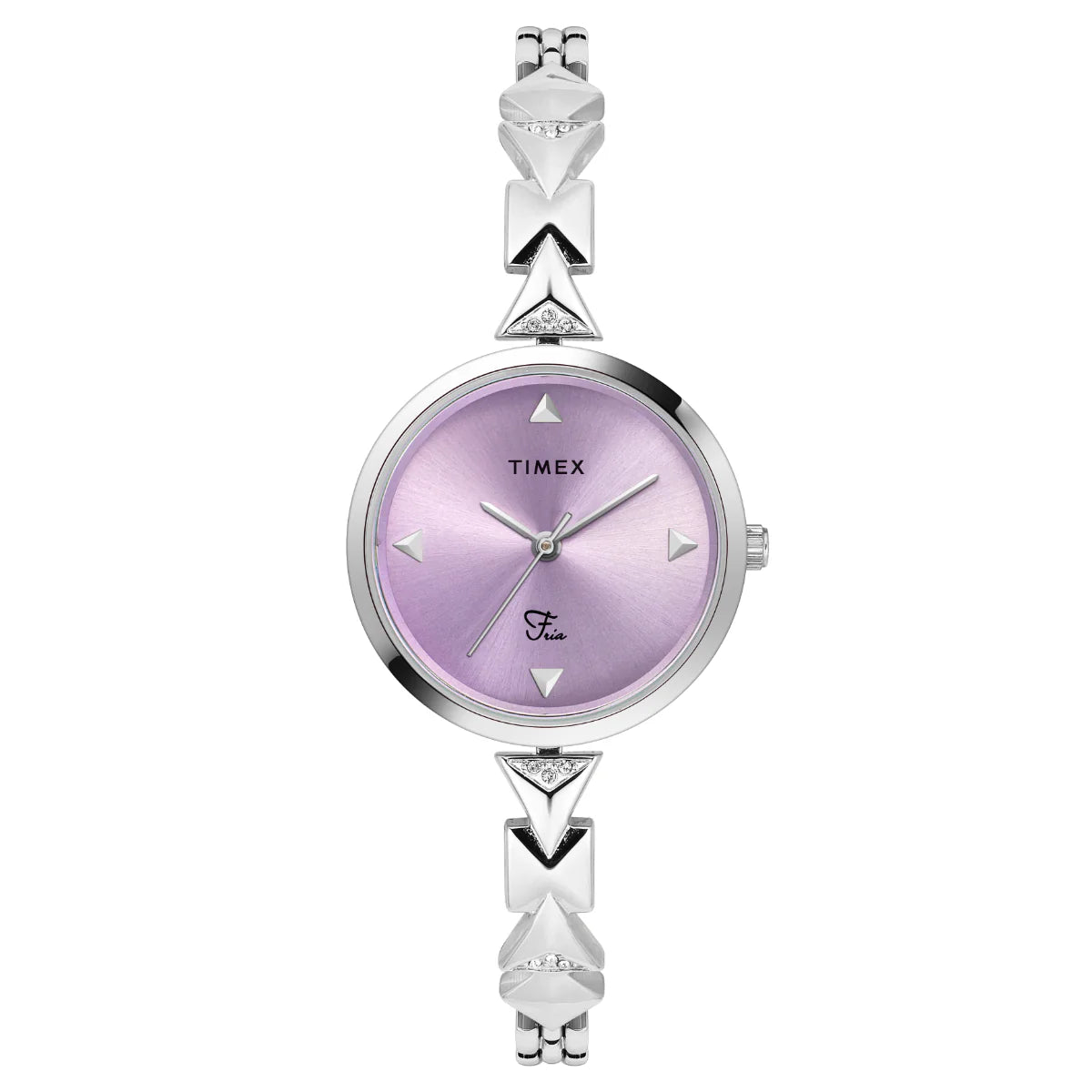 men's watches with modern features and durable metal cases -Timex Fria Women Purple Round Analog Watch - TWEL18300