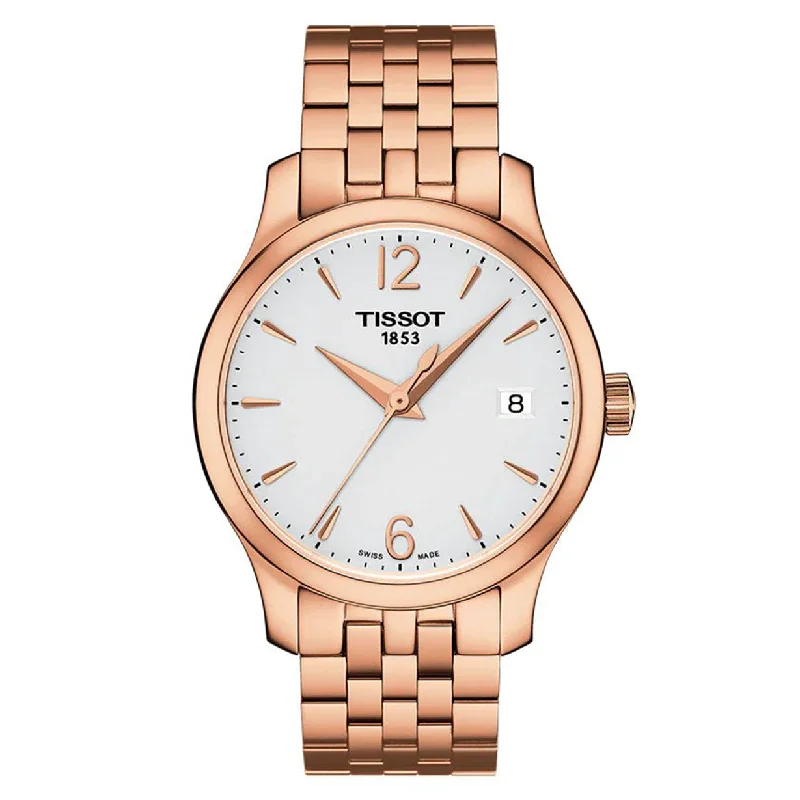 women’s watches with stainless steel cases and refined designs -Tissot T-Classic White Dial Women 33mm