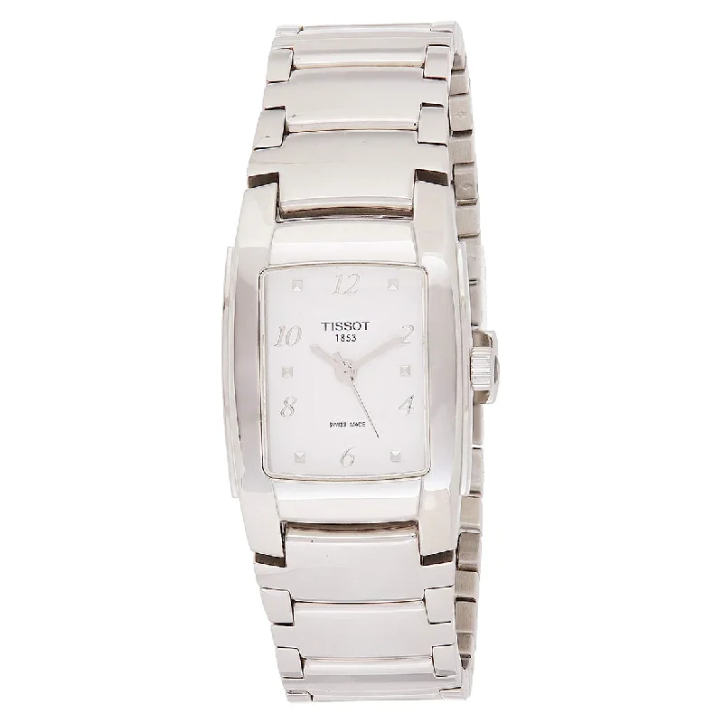 women's watches with high-end designs and customizable straps -Tissot T-Lady White Dial Women 25.4mm