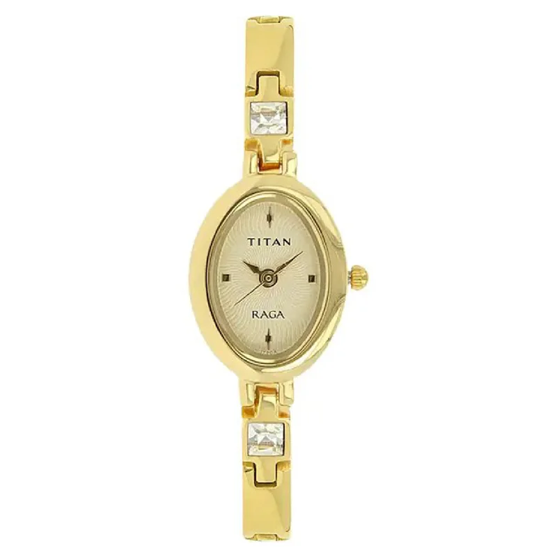 affordable watches for men with modern designs and durable materials -Raga Women Gold Dial