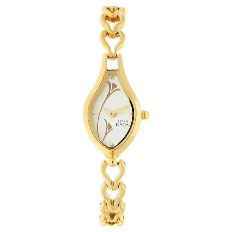 women's watches with leather and metal hybrid bands and modern designs -Raga Women Silver Dial