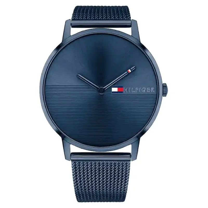 watches for women with slim, minimalist dials and stylish bands -Tommy Hilfiger Alex Blue Dial Women 40.5mm