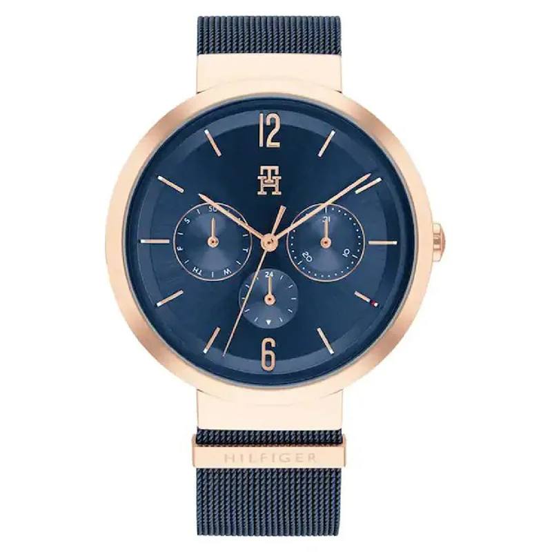 sport watches for men with altitude, heart rate, and step tracking -Tommy Hilfiger Lidia Blue Dial Women 40mm