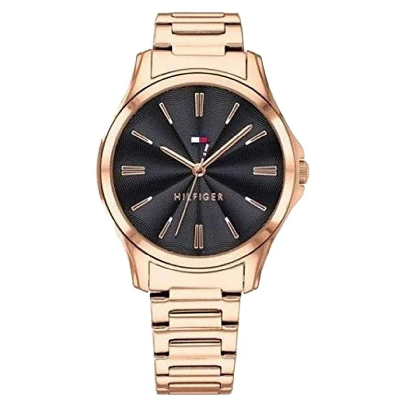 high-tech men's watches with customizable fitness apps and advanced features -Tommy Hilfiger Lori Black Dial Women 35.2mm