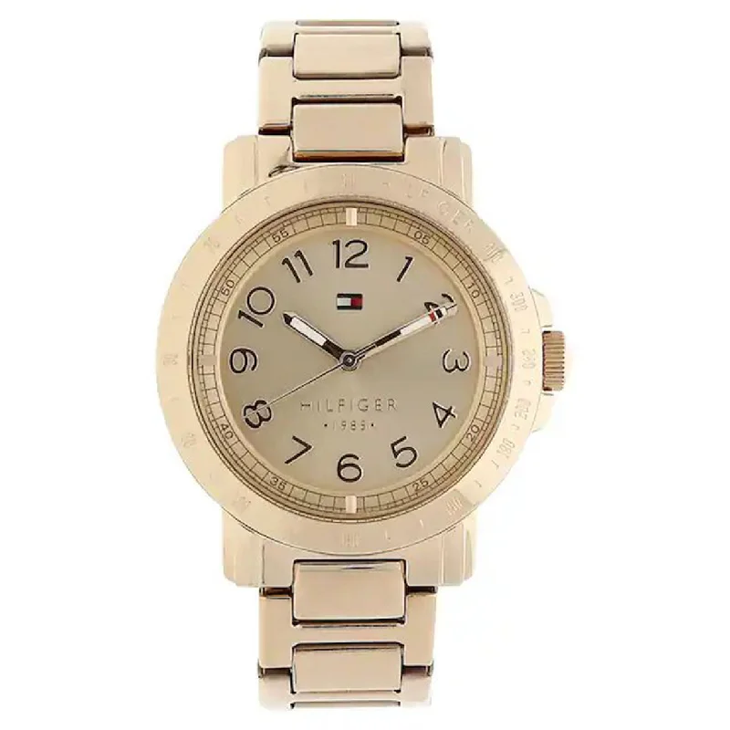 men's watches with sophisticated designs and interchangeable bands -Tommy Hilfiger Quartz Rose Gold Dial Women 40mm