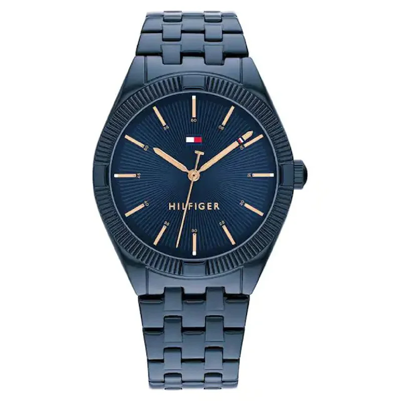 men's watches with bold designs and colorful silicone straps -Tommy Hilfiger Rachel Blue Dial Women 34mm