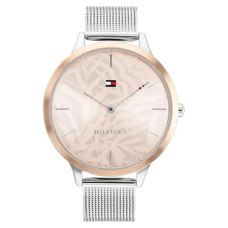 high-end watches for women with minimalist designs and fine craftsmanship -Tommy Hilfiger Samantha Pink Dial Women 40mm