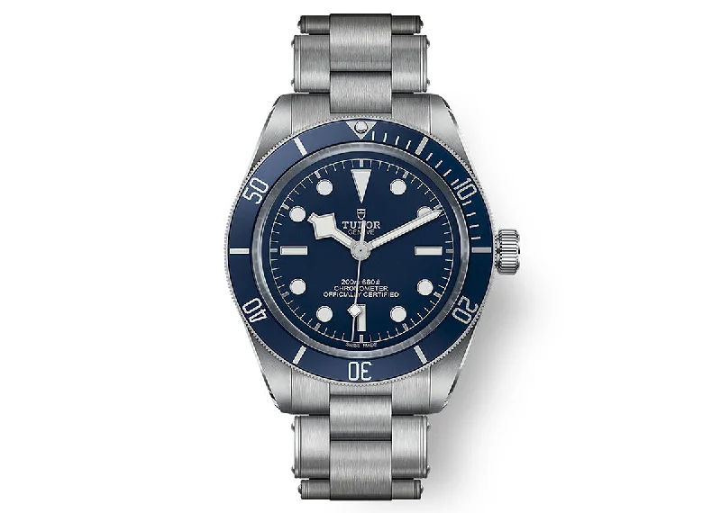 luxury watches for men with leather straps and polished stainless steel -Tudor Black Bay Fifty-Eight 39mm 79030b Stainless Steel Bracelet Blue Dial